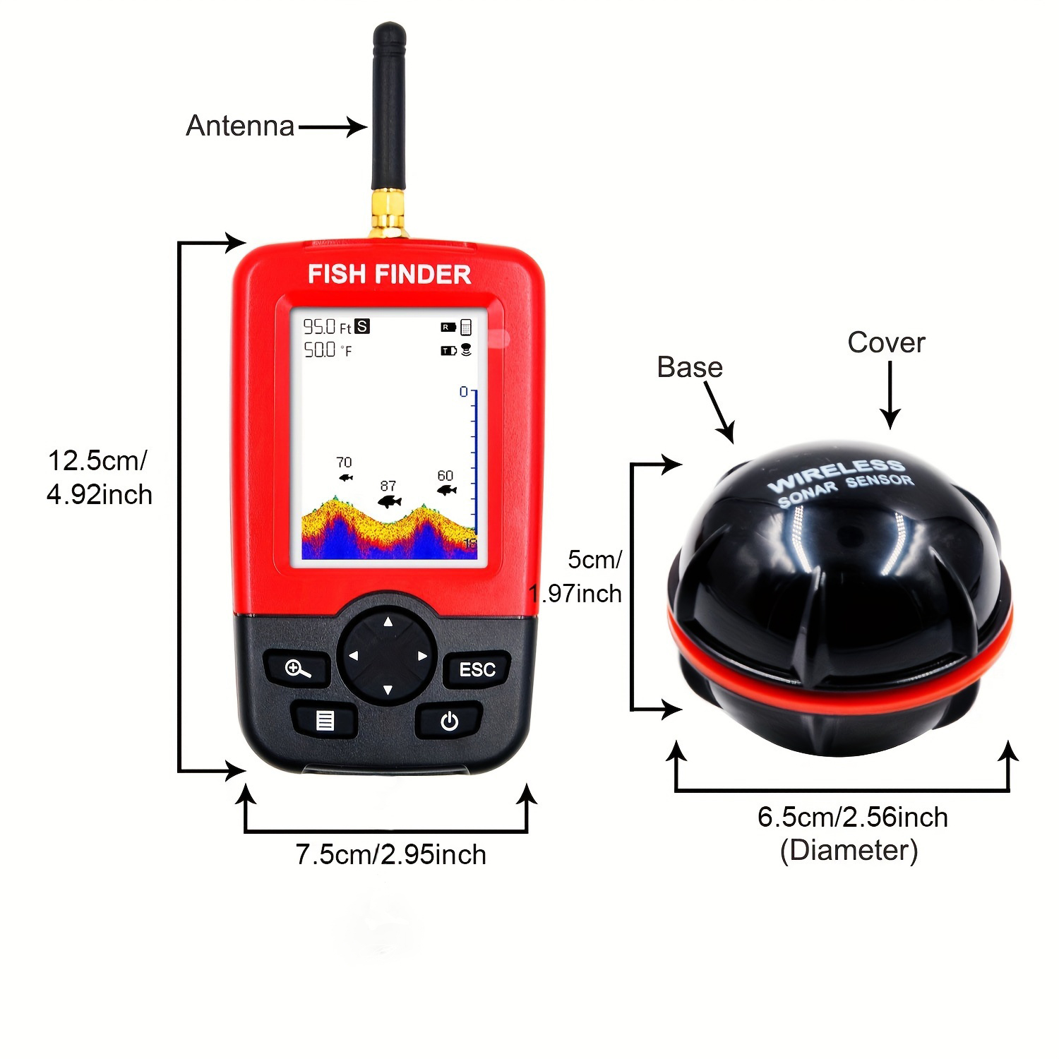 Localizador de Peixes Portátil - Fishing Boat Depth Finder avaliação e preço