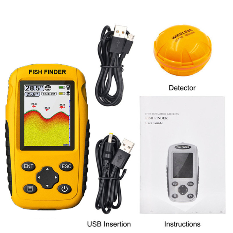 Localizador de Peixes Sem Fio  - Fishing Boat Depth Finder avaliação e preço