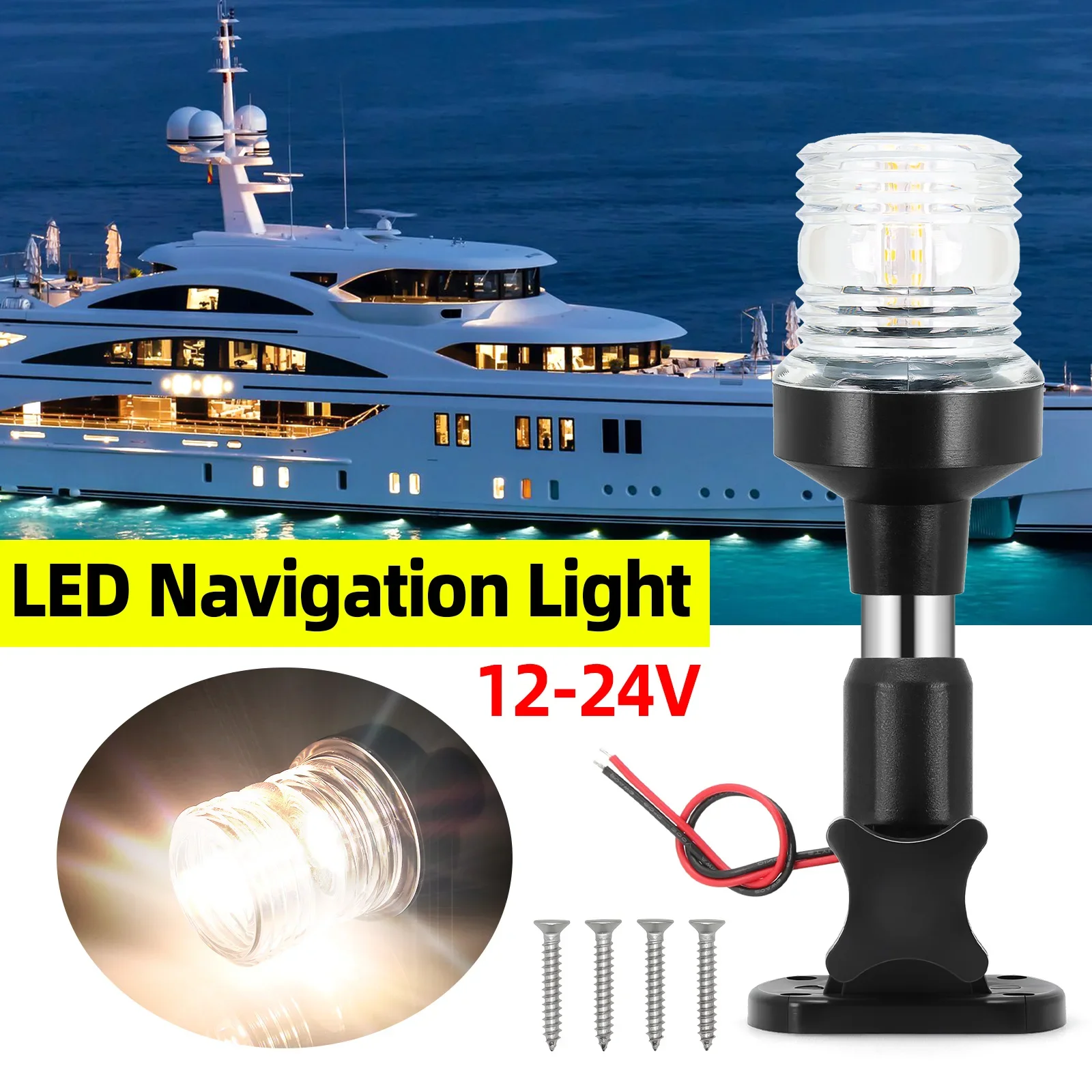 Ad 12-24v luz de navegação 6 p - Fishing Boat Paddle avaliação e preço