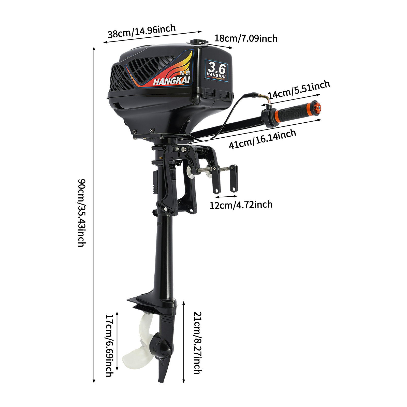 Motor de Popa a Gasolina, Moto - Fishing Boat Outboard Motor avaliação e preço