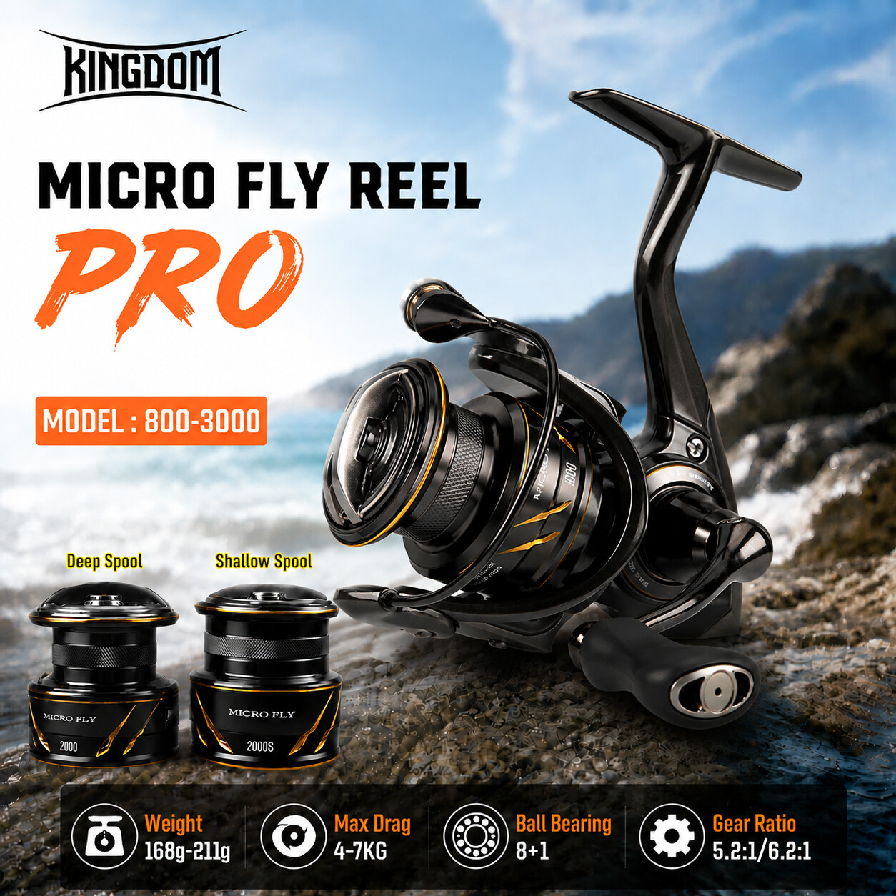 Carretilha de Pesca Kingdom Mi - Abu Garcia Reel Revo avaliação e preço
